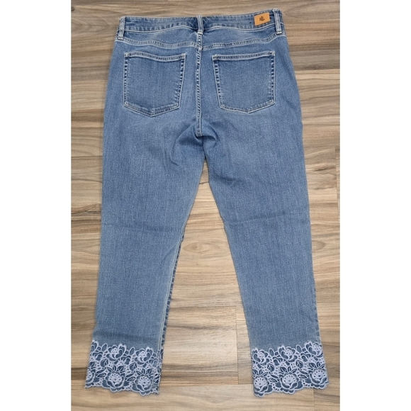 Lauren Ralph Lauren Premier Straight Cropped Jeans Size 6 - Picture 5 of 11